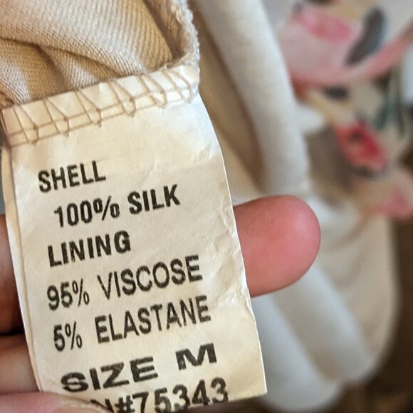 Prontomoda Giusy Watercolor Floral Floor Length Silk Maxi Dress Size Medium - Picture 10 of 11